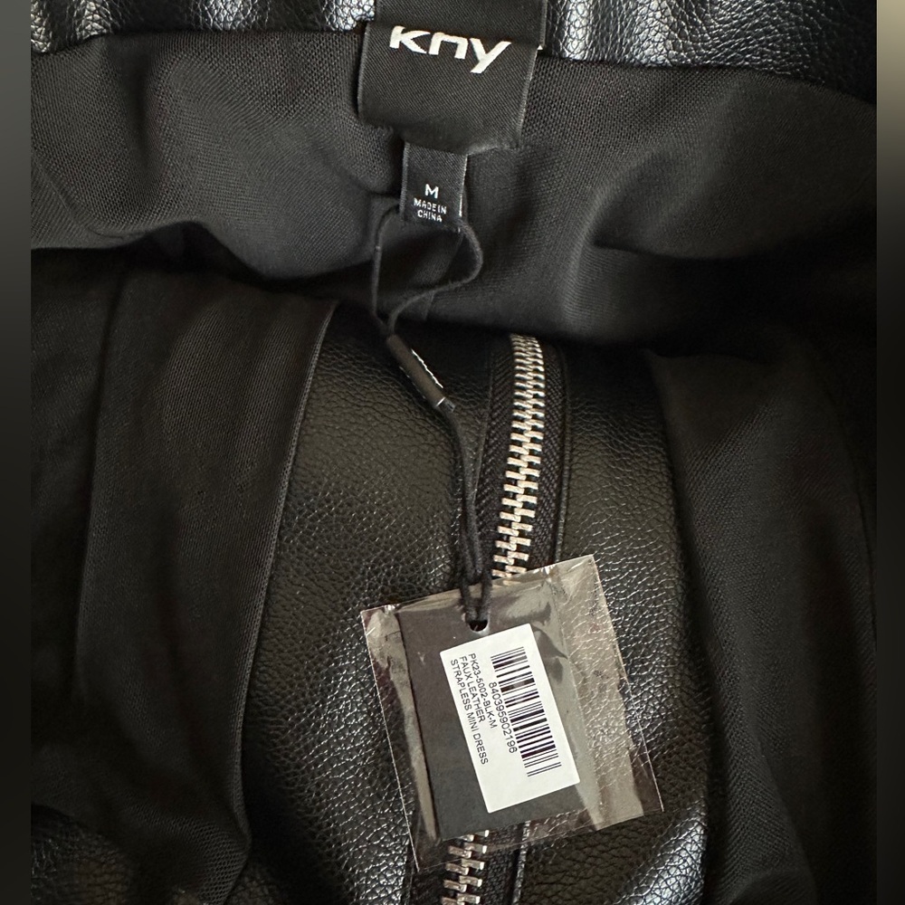 Khy Faux Leather Strapless LBD - Picture 6 of 6